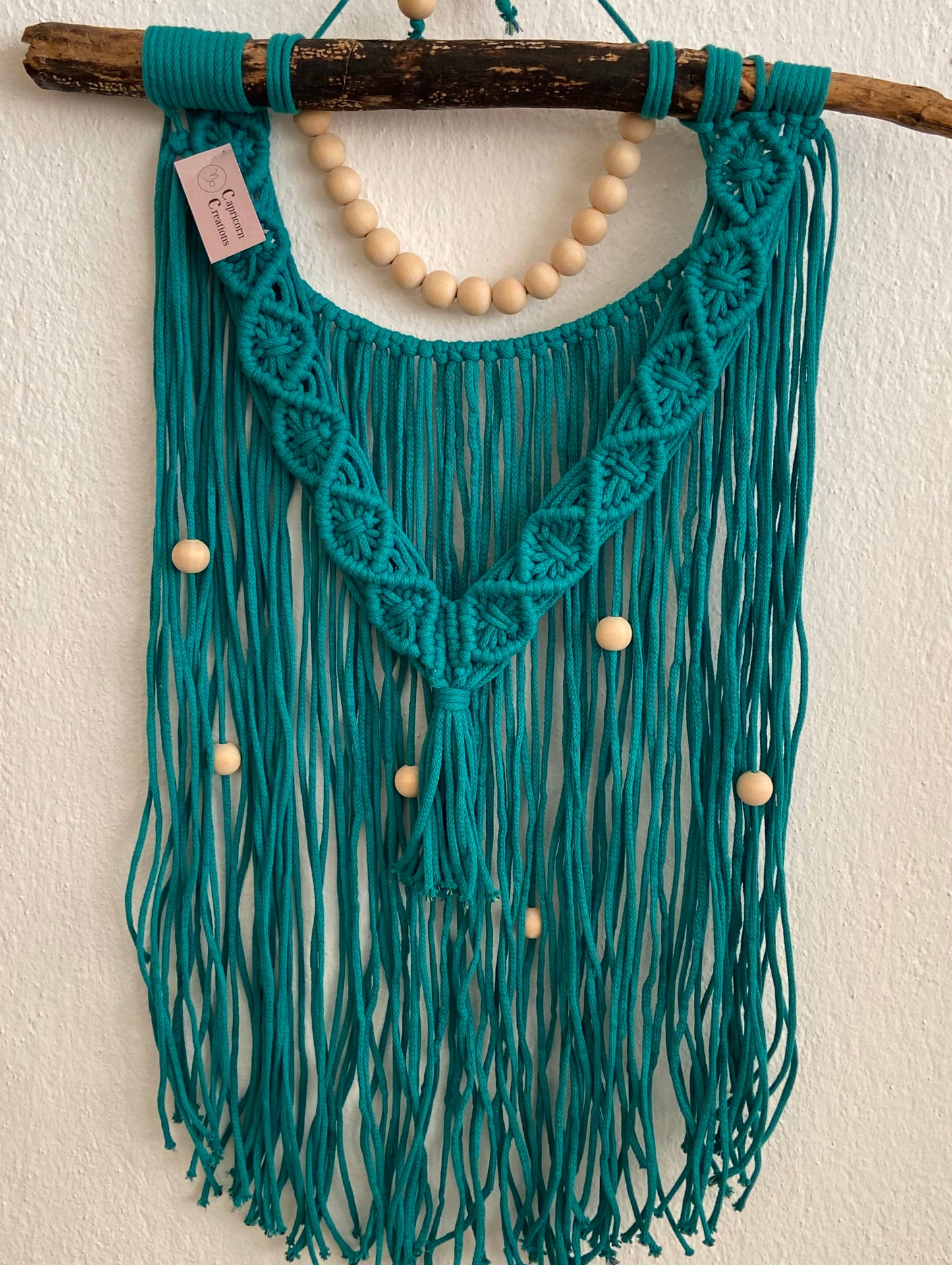 Turquoise Boho Macrame