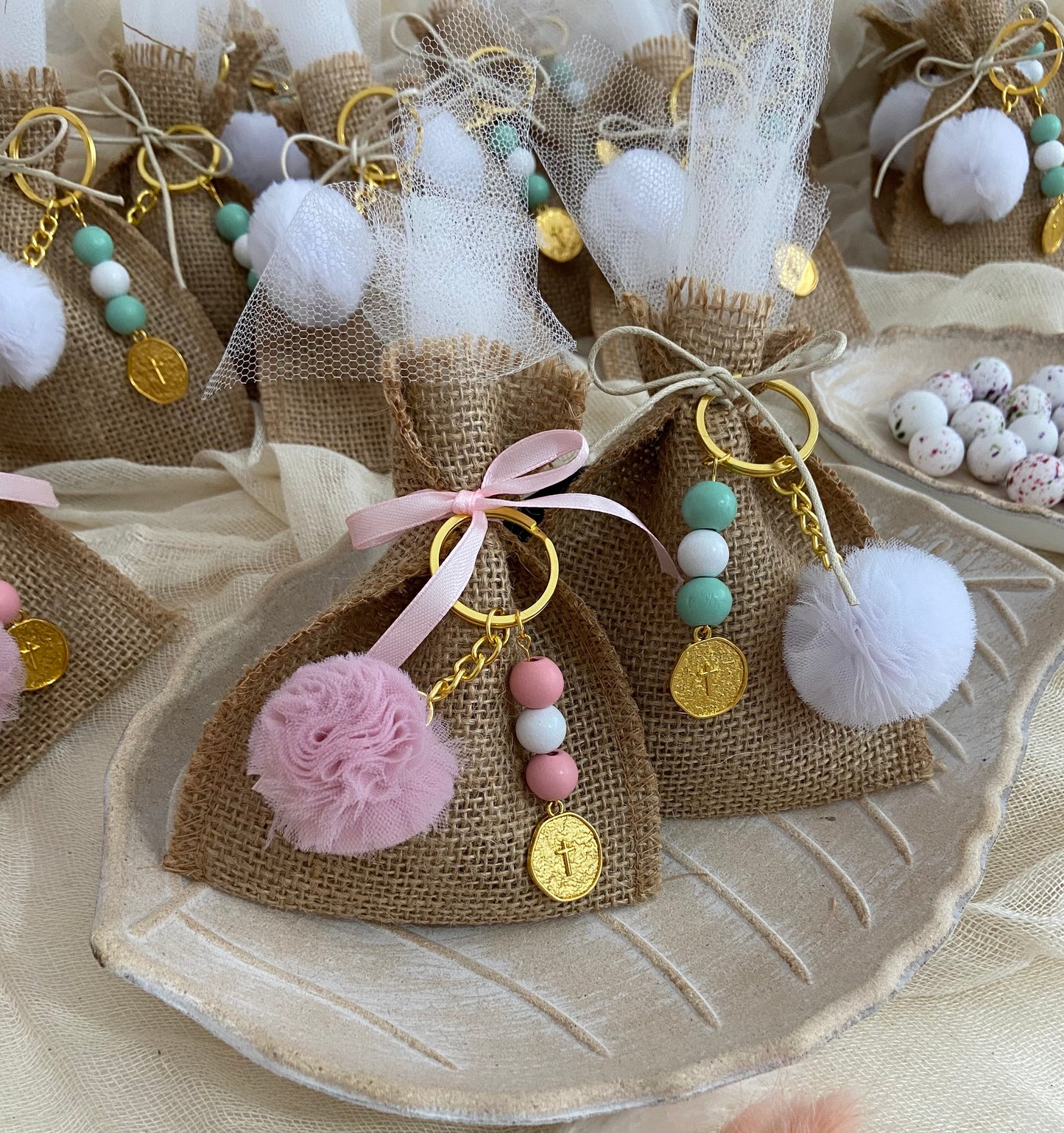 Πουγκί Λινάτσας Με Διπλό Μπρελόκ