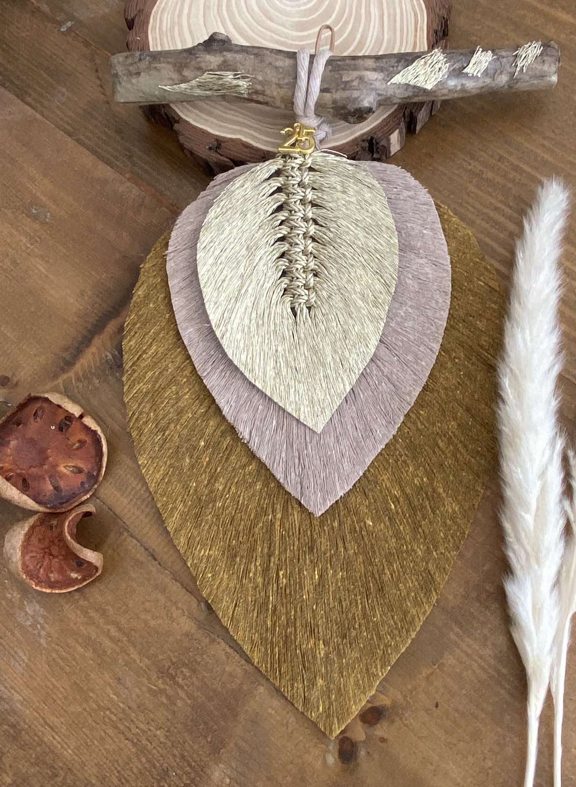 Macrame Φύλλα Ευχών