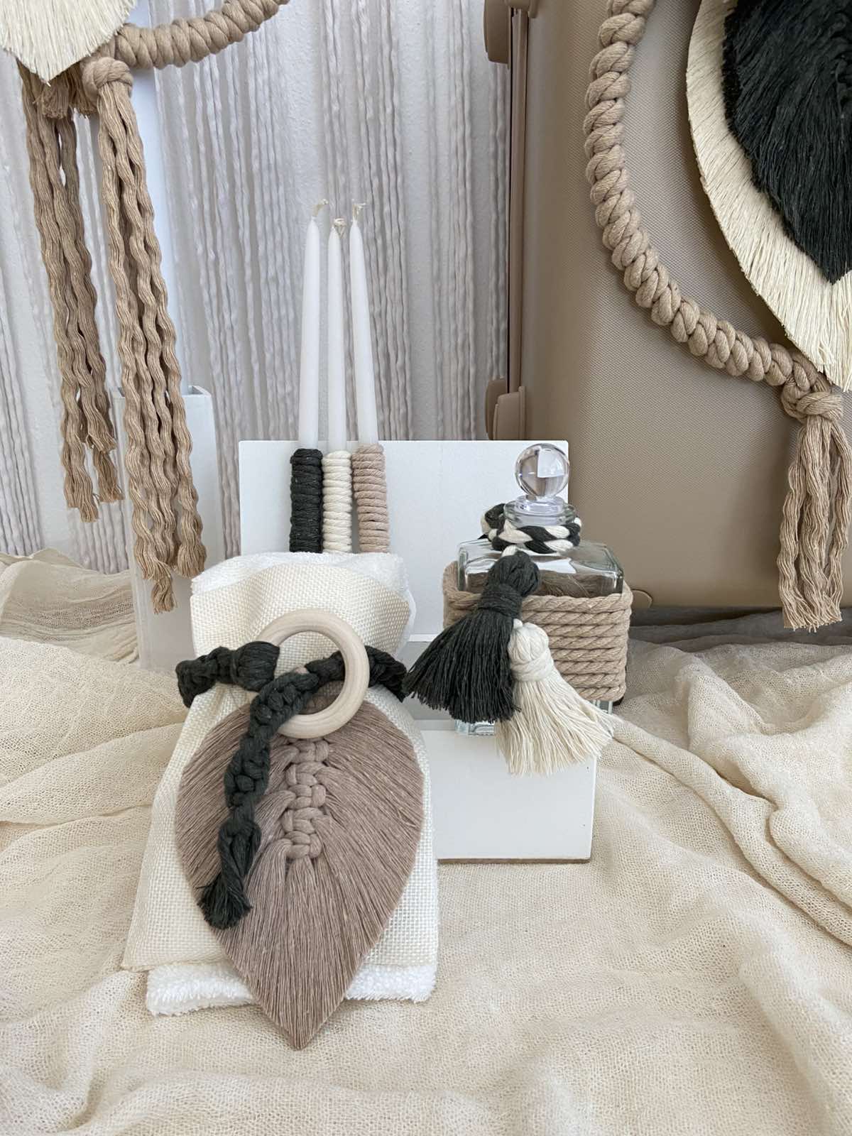 Σετ Βάπτισης Macrame Boho Roots