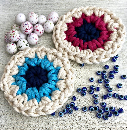 Μπομπονιέρα Πλεκτό Σουβέρ Ματάκι