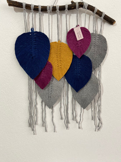 Colourful Leaves Wall Hanging