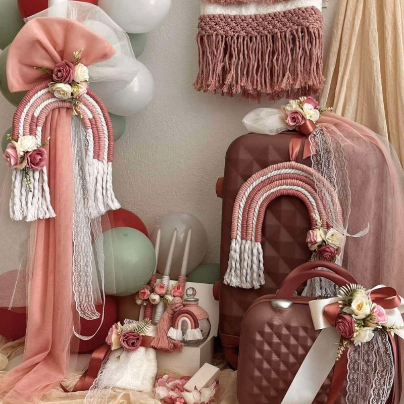 Σετ Βάπτισης Λουλουδένια Ουράνια Τόξα