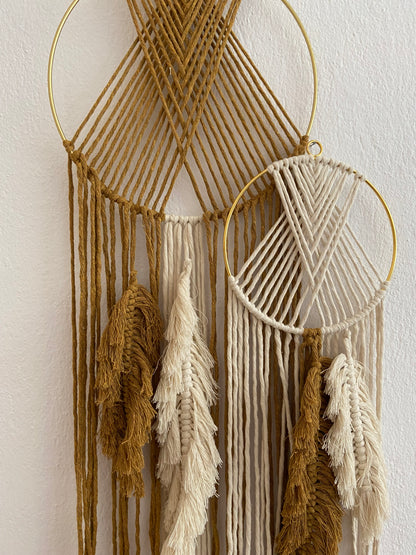 Σετ Ονειροπαγίδες με Μακραμέ Φτερά