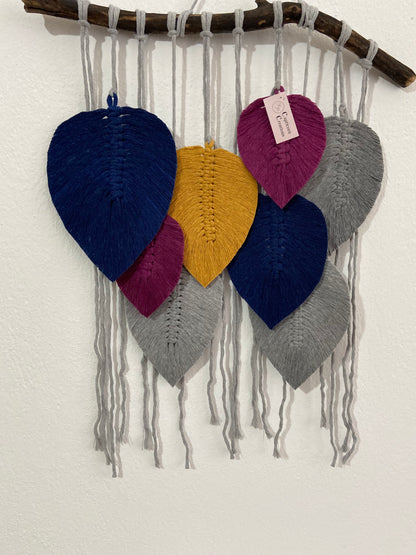 Colourful Leaves Wall Hanging