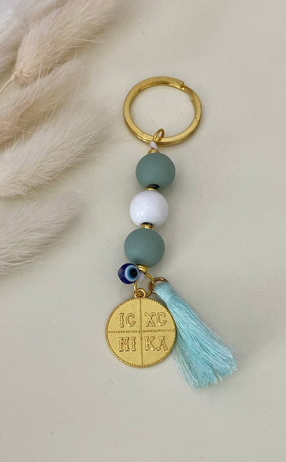 Πολύχρωμο Μαρτυρικό Μπρελόκ με Φλουρί