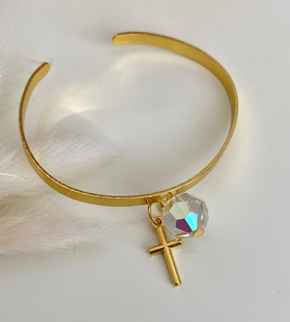 Υπέρκομψο Κόσμημα Χειροπέδα Με Swarovski Για Μαμά Και Νονά