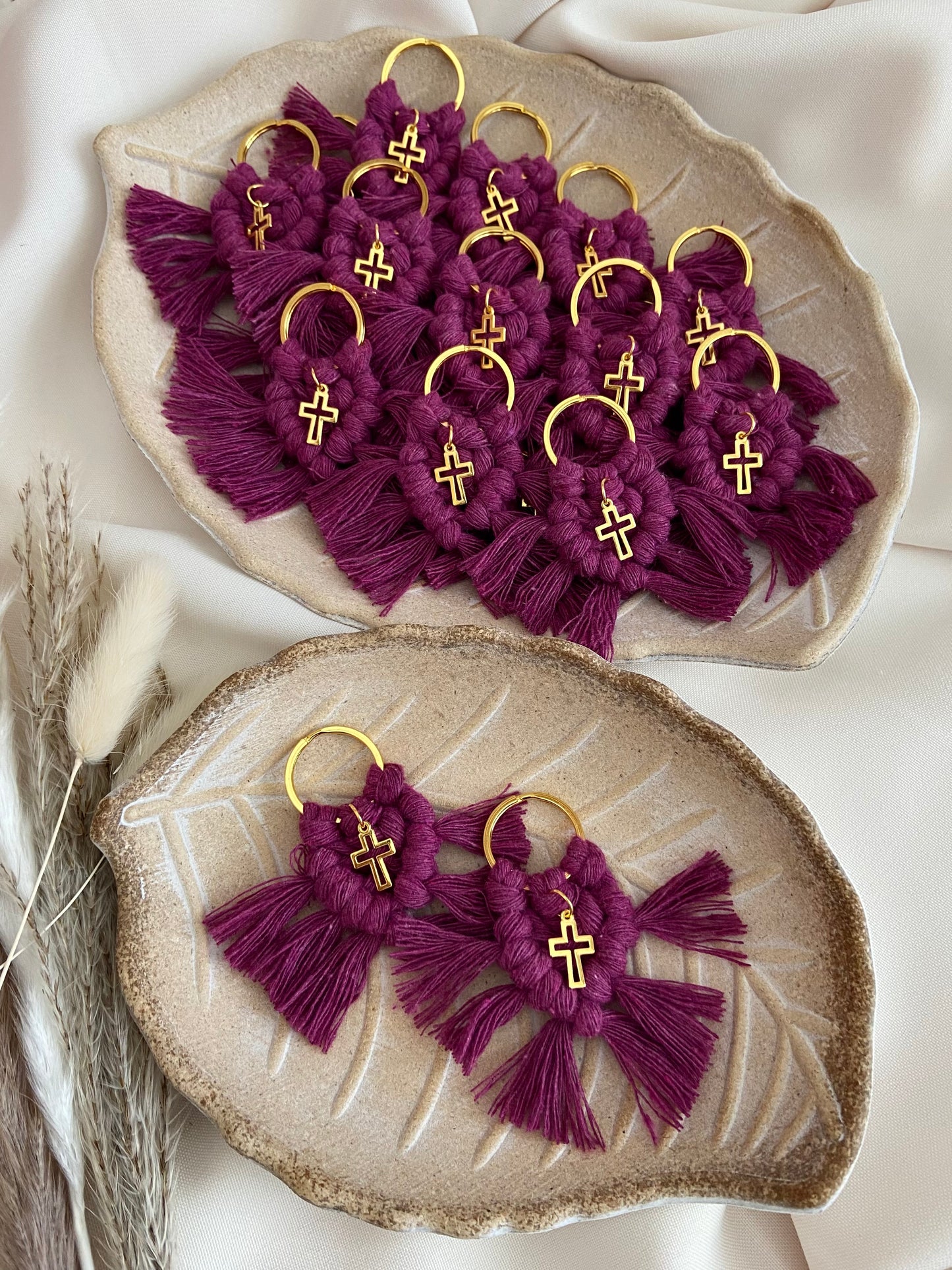 Μαρτυρικά Mini Μακραμέ Μπρελόκ