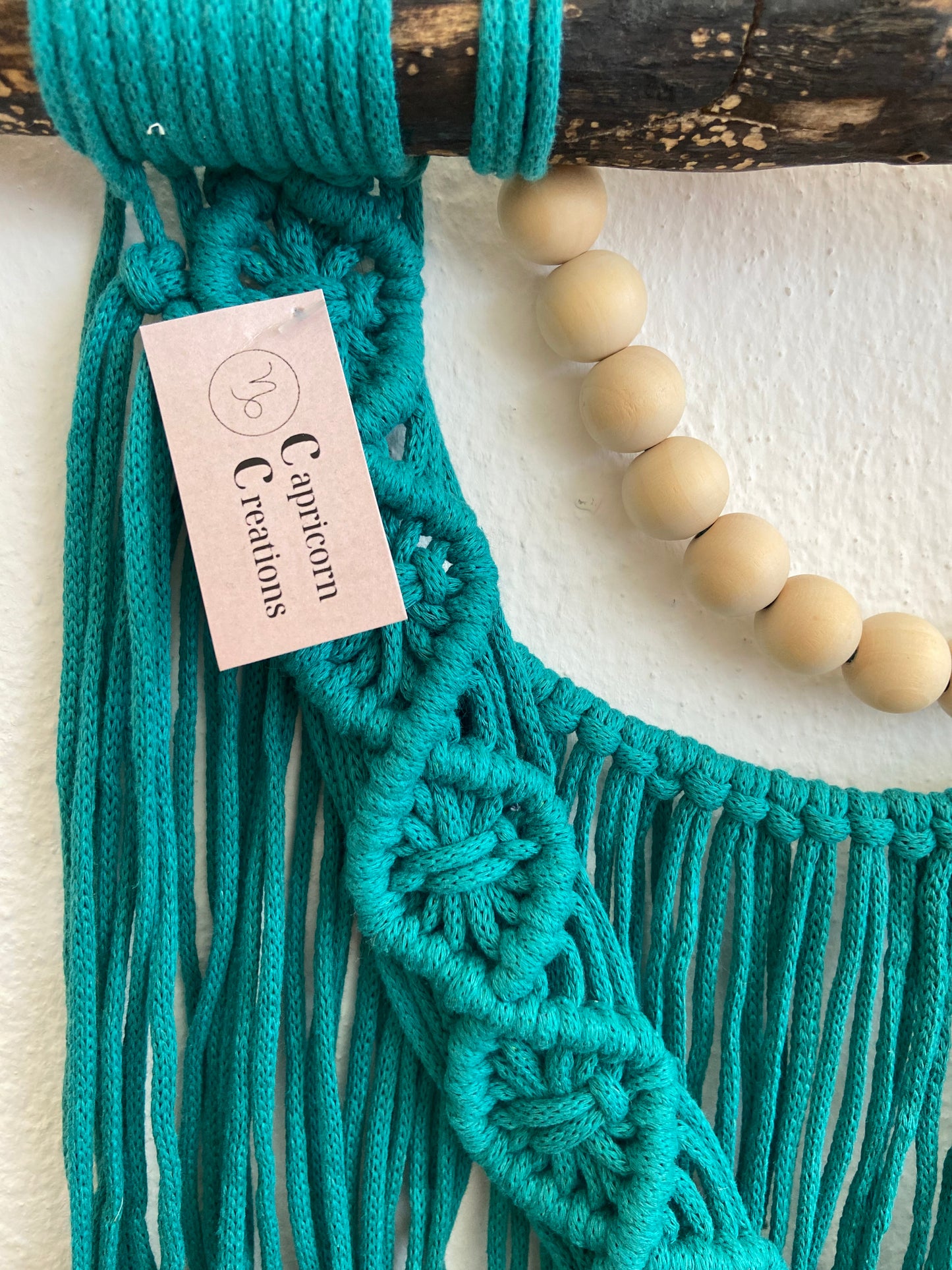 Turquoise Boho Macrame