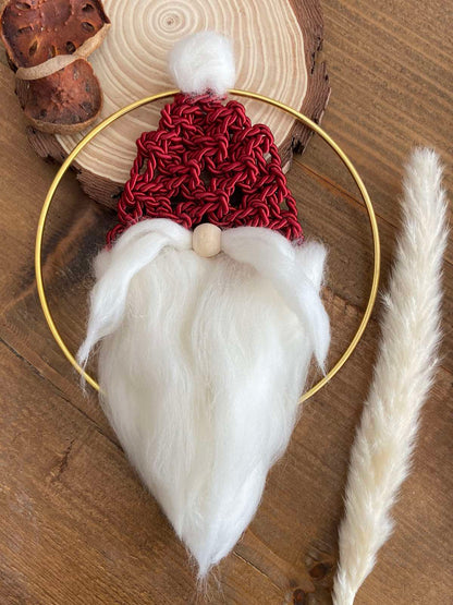 Μακραμέ Στολίδι Άγιος Βασίλης