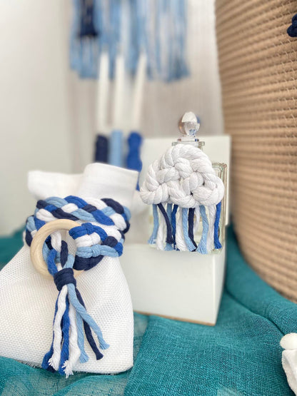 Σετ Βάπτισης Μακραμέ Cloudy Sky