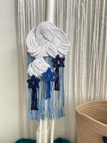 Σετ Βάπτισης Μακραμέ Cloudy Sky