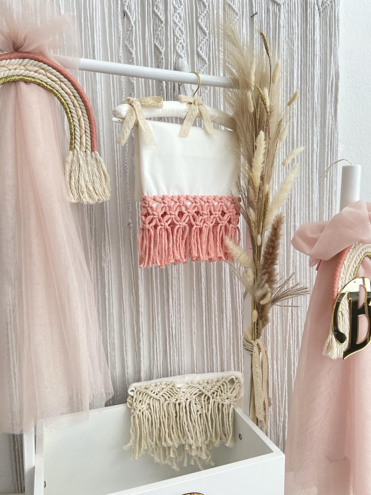 Boho Σετ Βάπτισης με Ουράνιο Τόξο