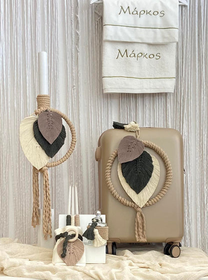 Σετ Βάπτισης Macrame Boho Roots