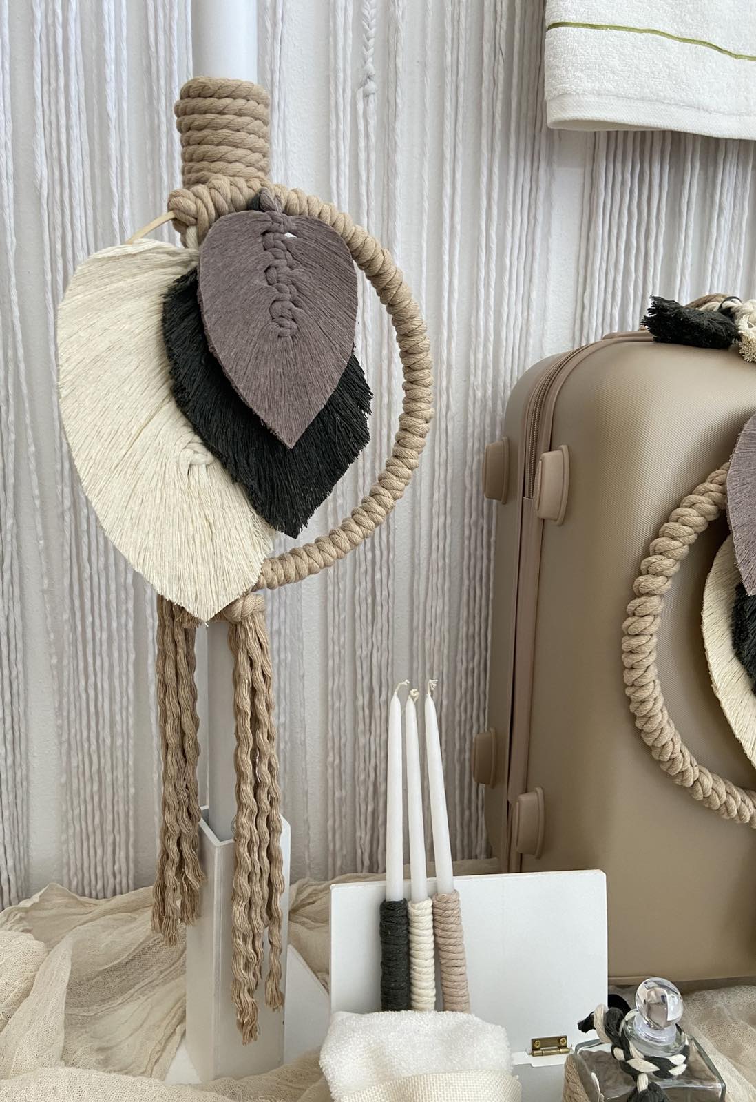 Σετ Βάπτισης Macrame Boho Roots