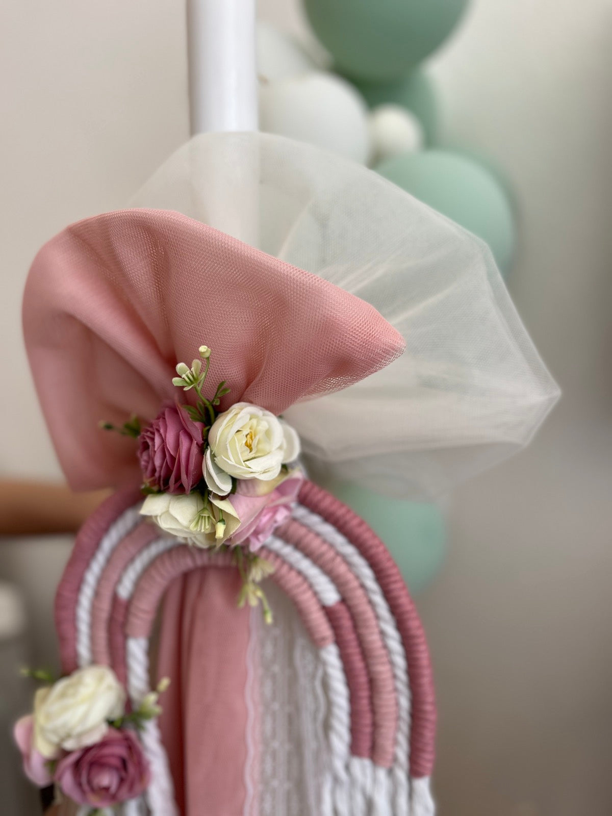 Σετ Βάπτισης Λουλουδένια Ουράνια Τόξα