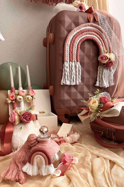 Σετ Βάπτισης Λουλουδένια Ουράνια Τόξα